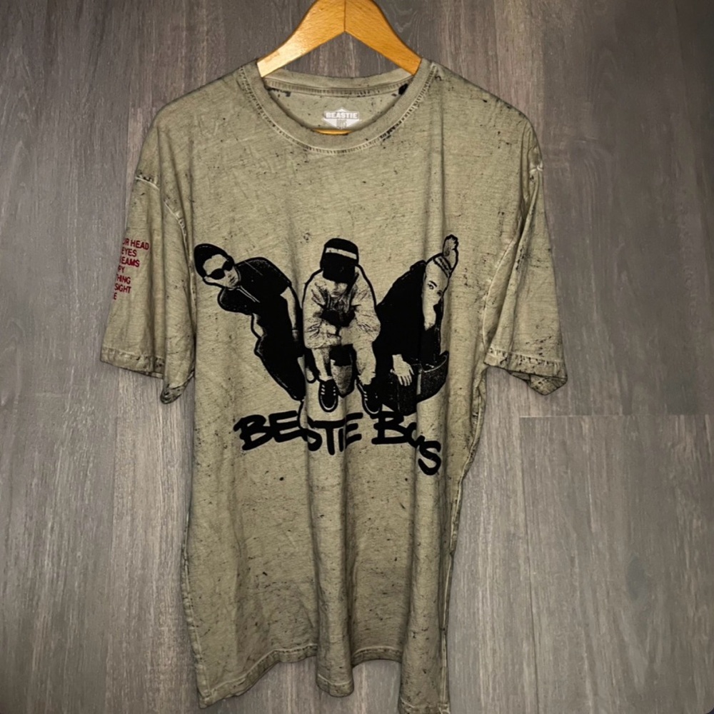Beastie Boys Graphic Band Tee Size 2X Distressed Wash